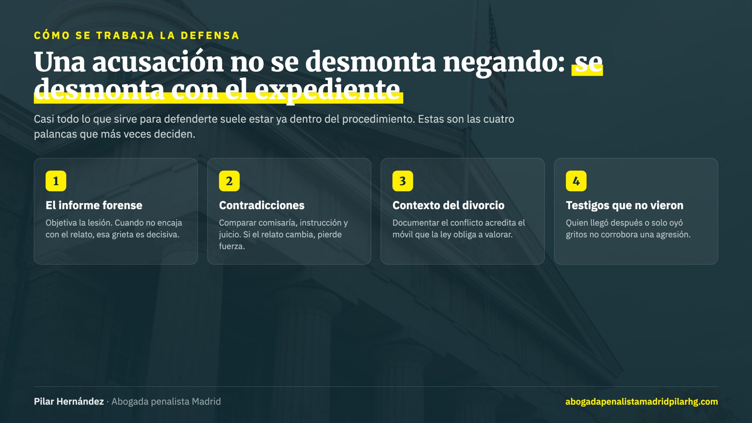 Cómo se desmonta una acusación de violencia de género: informe forense, contradicciones, contexto del divorcio y testigos